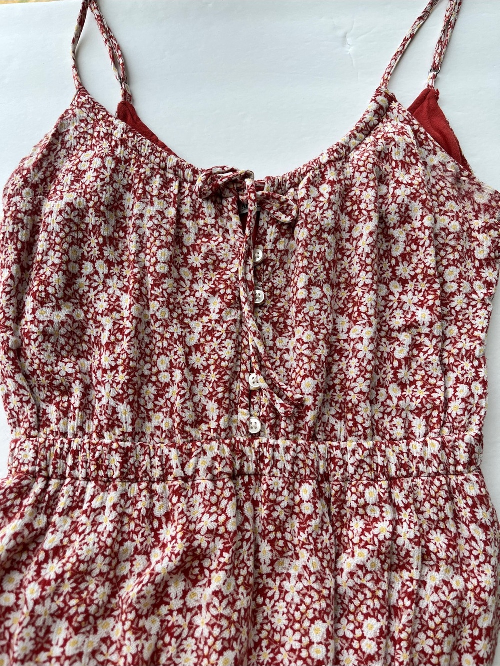 Abercrombie & Fitch Maxi Dress Tiered Floral Sundress Spaghetti Straps Size XS